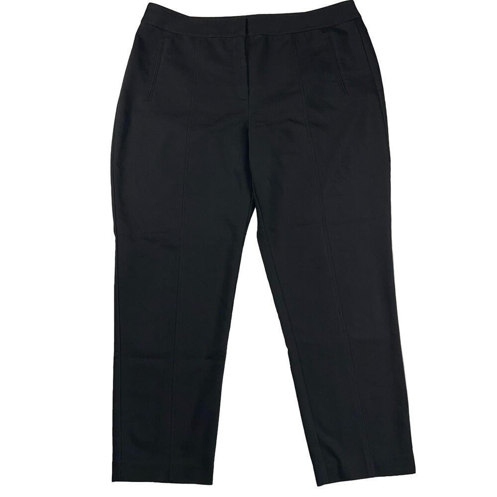 Chico’s So Slimming Seamed Leg Ankle Dress Pants Black Chico’s Size 2.5 (Sz 14)